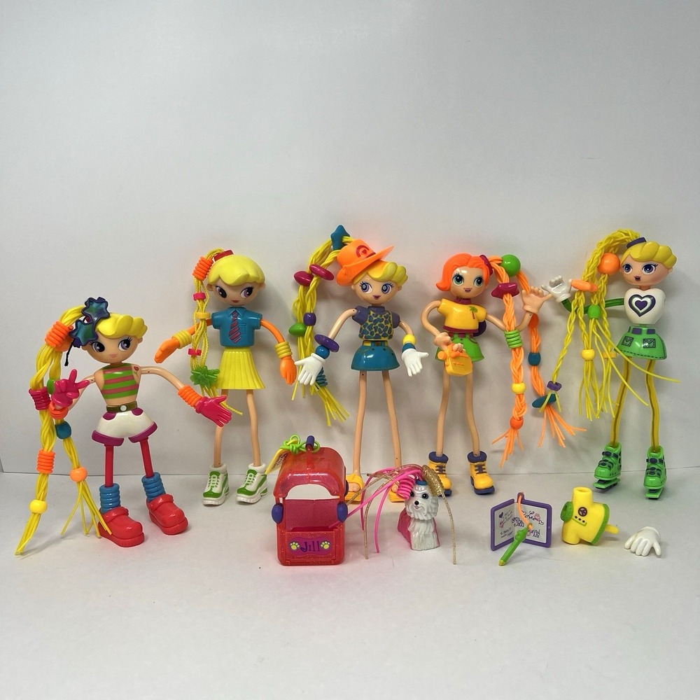 Betty Spaghetty Dolls Big Little Sis Jill Dog Carrier Beads Accesories Bundle